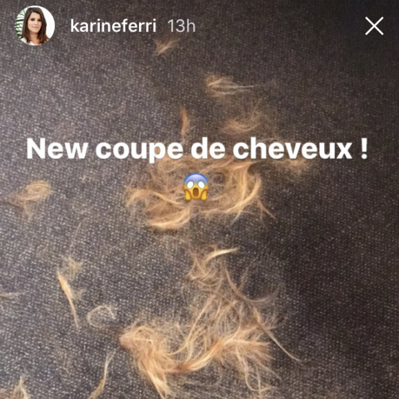 Karine Ferri dévoile sa nouvelle coupe de cheveux sur Instagram : un carré wavy.