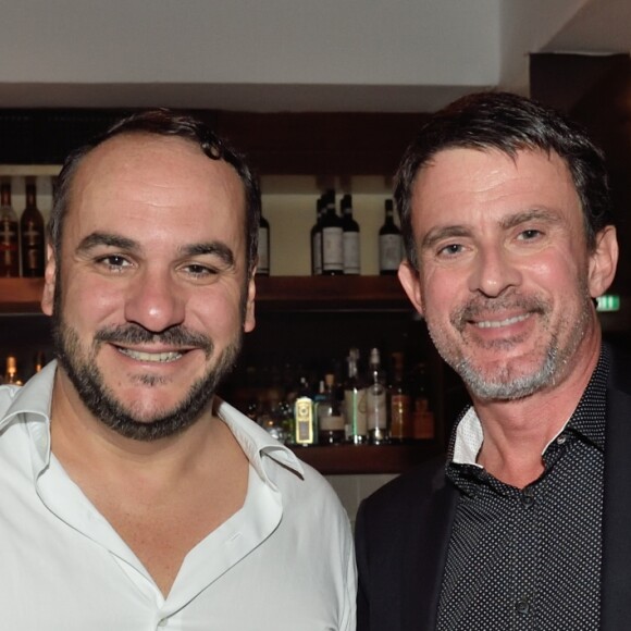 Exclusif - François-Xavier Demaison et Manuel Valls - 4e soirée du tout 1er Festival du Théâtre Français en Israël, organisé par Steve Suissa à Tel Aviv, le 30 octobre 2017. © Erez Lichtfeld/Bestimage