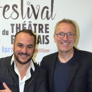 Exclusif - François-Xavier Demaison et Laurent Ruquier - 4e soirée du tout 1er Festival du Théâtre Français en Israël, organisé par Steve Suissa à Tel Aviv, le 30 octobre 2017. © Erez Lichtfeld/Bestimage