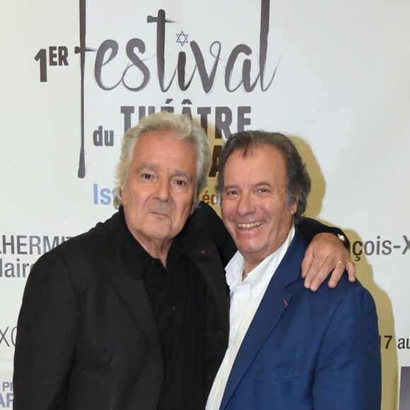Exclusif - Pierre Arditi et Daniel Russo - 2e soirée du tout 1er Festival du Théâtre Français en Israël, organisé par Steve Suissa à Tel Aviv, le 23 octobre 2017. © Erez Lichtfeld/Bestimage