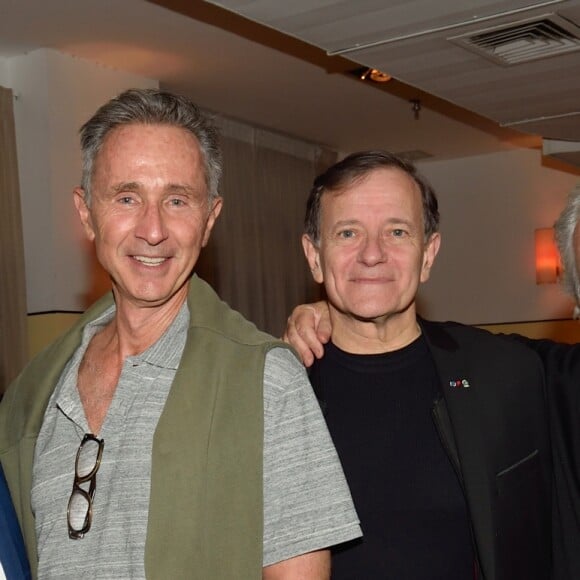 Exclusif - Daniel Russo, Thierry Lhermitte, Francis Huster et Pierre Arditi - 2e soirée du tout 1er Festival du Théâtre Français en Israël, organisé par Steve Suissa à Tel Aviv, le 23 octobre 2017. © Erez Lichtfeld/Bestimage