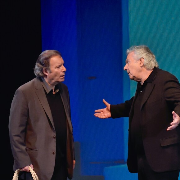 Exclusif - Daniel Russo et Pierre Arditi - 2e soirée du tout 1er Festival du Théâtre Français en Israël, organisé par Steve Suissa à Tel Aviv, le 23 octobre 2017. © Erez Lichtfeld/Bestimage