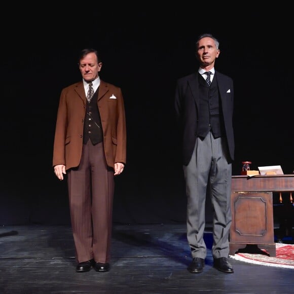 Exclusif - Francis Huster et Thierry Lhermitte - 1re soirée du tout 1er Festival du Théâtre Français en Israël, organisé par Steve Suissa à Tel Aviv, le 22 octobre 2017. © Erez Lichtfeld/Bestimage