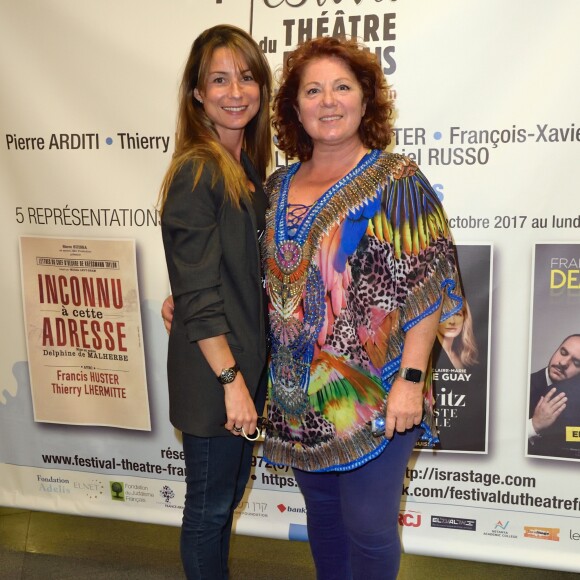Exclusif - Jennifer Lauret et Véronique Genest - 1re soirée du tout 1er Festival du Théâtre Français en Israël, organisé par Steve Suissa à Tel Aviv, le 22 octobre 2017. © Erez Lichtfeld/Bestimage