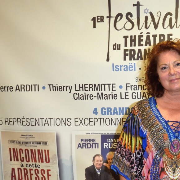 Exclusif - Véronique Genest - 1re soirée du tout 1er Festival du Théâtre Français en Israël, organisé par Steve Suissa à Tel Aviv, le 22 octobre 2017. © Erez Lichtfeld/Bestimage