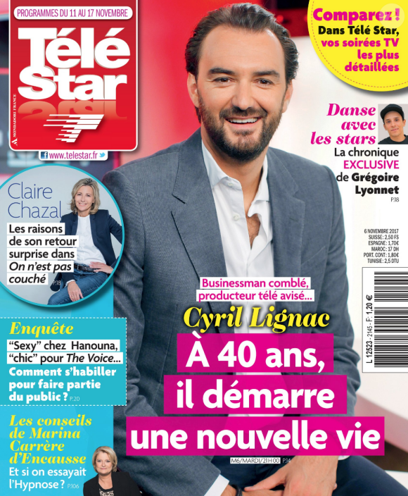 Magazine "Télé Star" en kiosques le 6 novembre 2017.