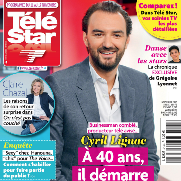 Magazine "Télé Star" en kiosques le 6 novembre 2017.