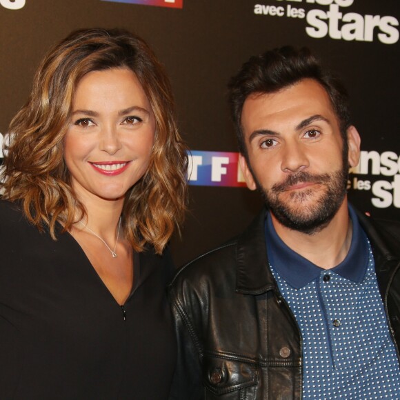 Sandrine Quétier et Laurent Ournac au photocall de l'émission "Danse Avec Les Stars - Saison 7" à Boulogne-Billancourt, le 28 septembre 2016. © Denis Guignebourg/Bestimage