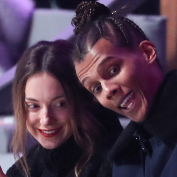 Stromae et sa femme Coralie Barbier au défilé "Victoria's Secret Paris 2016" au Grand Palais à Paris, le 30 novembre 2016. © Cyril Moreau/Bestimage