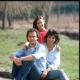  Michel et Stéphanie Fugain avec leur fille Marie en 1985.   