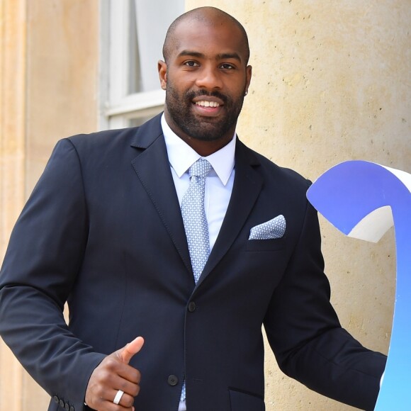 Teddy Riner à l'Elysée le 15 septembre 2017.