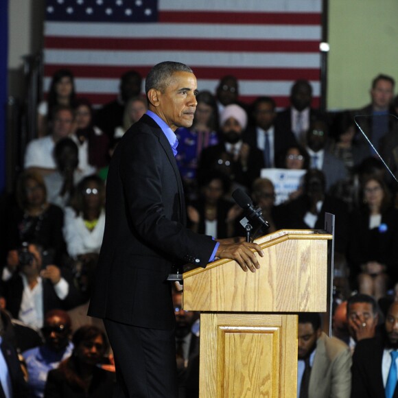 Barack Obama soutient la candidature de Phil Murphy au poste de gouverneur du New Jersey le 19 octobre 2017.