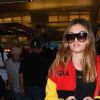 Thylane Blondeau arrive à l'aéroport de LAX à Los Angeles, le 7 novembre 2017