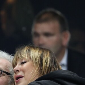 Michèle Bernier au Stade de France le 11 novembre 2017 lors du match de rugby France - Nouvelle-Zélande (18-38), à Saint-Denis.