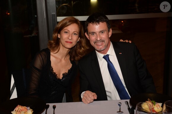 Manuel Valls et sa femme Anne Gravoin - Cérémonie de clôture de la 4ème édition le Festival du Cinéma et Musique de Film de La Baule le 12 novembre 2017. © Rachid Bellak/Bestimage