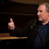 Exclusif - Gérard Depardieu lors de l'enregistrement du "Dernier Show" de Michel Sardou au Palais des Sports à Paris. Le 15 septembre 2017