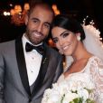 L'attaquant du PSG Lucas a épousé Larissa Saad au Brésil, le 23 décembre 2016.