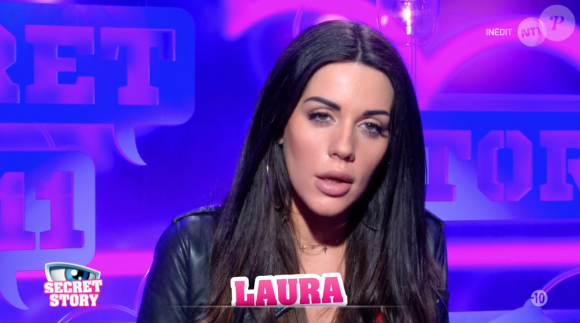 Laura lors de la quotidienne de "Secret Story 11" (NT1), mercredi 15 novembre 2017.