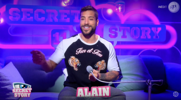 Alain lors de la quotidienne de "Secret Story 11" (NT1), mercredi 15 novembre 2017.