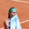 Kristina Mladenovic éliminée par Timea Bacsinszky en quart de finale des Internationaux de Tennis de Roland Garros à Paris. Le 6 juin 2017 © Moreau-Jacovides / Bestimage