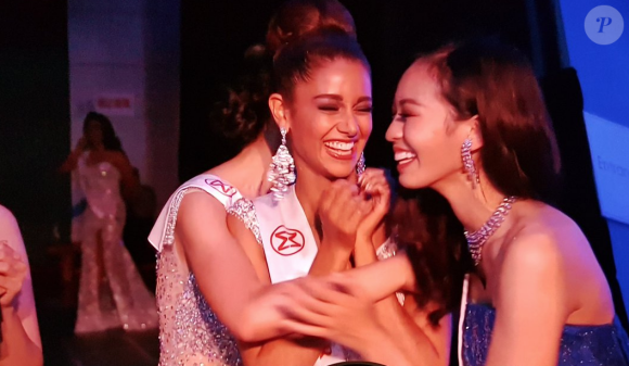 Aurore Kichenin, dans le Top 5 de Miss Monde 2017. La gagnante est Miss Inde, Manushi Chillar. Novembre 2017.