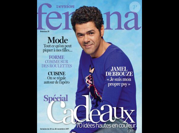 Jamel Debbouze en couverture du Version Femina du 19 novembre 2017.