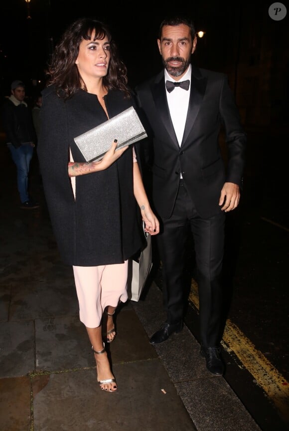 Jessica Lemarie-Pirès, Robert Pirès lors de la soirée du Global Gift Gala held au Corinthia Hotel à Londres le 18 novembre 2017.