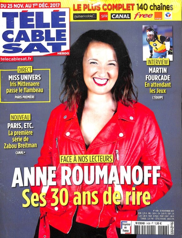 Magazine "Télé Câble Sat", en kiosques lundi 20 novembre 2017.