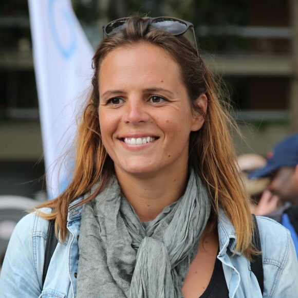 Exclusif - Laure Manaudou - 2ème édition de l'Open Swin Stars "Paris à la nage" au bassin de la Villette à Paris. Le 2 juillet 2016 © Marc Ausset-Lacroix / Bestimage