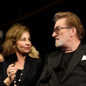 Eddy Mitchell et sa femme Muriel - Cérémonie d'ouverture du Festival Lumière 2017 au cours de laquelle Eddy Mitchell a reçu un hommage à Lyon, le 14 Octobre 2017 © Dominique Jacovides/Bestimage