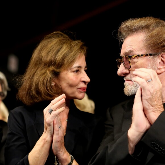 Eddy Mitchell et sa femme Muriel - Cérémonie d'ouverture du Festival Lumière 2017 au cours de laquelle Eddy Mitchell a reçu un hommage à Lyon, le 14 Octobre 2017 © Dominique Jacovides/Bestimage