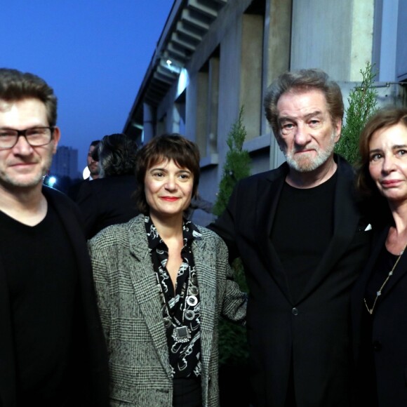 Eddy Mitchell entouré de ses enfants Sylvaine et Eddy Jr Moine et de sa femme Muriel - Cérémonie d'ouverture du Festival Lumière 2017 au cours de laquelle Eddy Mitchell a reçu un hommage à Lyon, le 14 Octobre 2017 © Dominique Jacovides/Bestimage