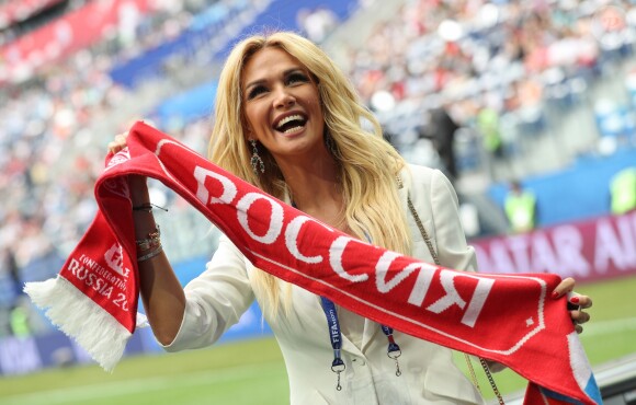 Victoria Lopyreva à la cérémonie d'ouverture de la Coupe des Confédérations. Saint-Pétersbourg, le 17 juin 2017.
