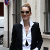 Exclusif - Céline Dion fait du shopping dans les enseignes luxueuses de la capitale à Paris le 9 août 2017.