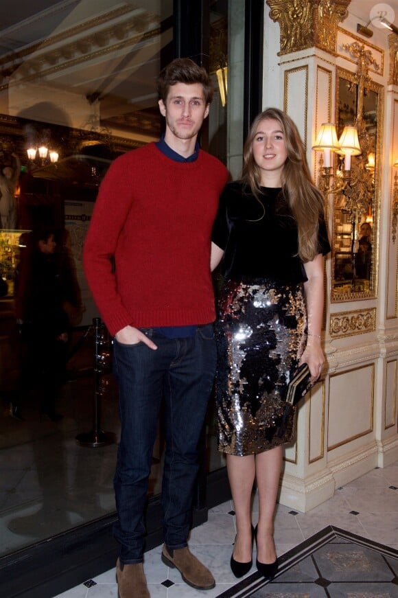 Exclusif - Jean Baptiste Maunier et Katia Dellos - Soirée d'inauguration du Café Pouchkine au 16, place de la Madeleine dans le 8ème arrondissement à Paris le 29 novembre 2017. © Julio Piatti/Bestimage