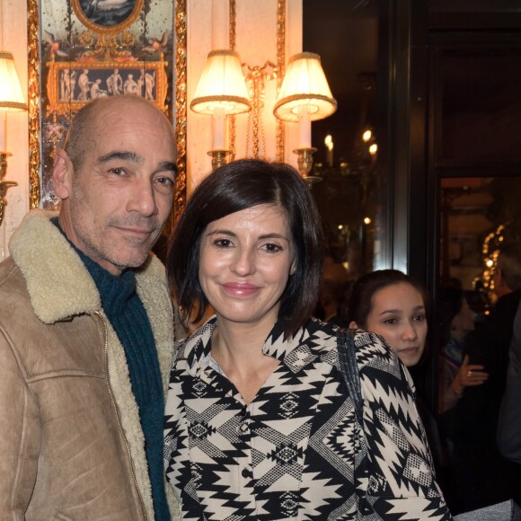 Exclusif - Jean Marc Barr et sa compagne Stella di Tocco - Soirée d'inauguration du Café Pouchkine au 16, place de la Madeleine dans le 8ème arrondissement à Paris le 29 novembre 2017. © Julio Piatti/Bestimage