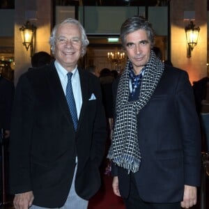 Exclusif  Jean-Gabriel Mitterrand et Gustavo Urruty - Soirée d'inauguration du Café Pouchkine au 16, place de la Madeleine dans le 8ème arrondissement à Paris le 29 novembre 2017. © Julio Piatti/Bestimage