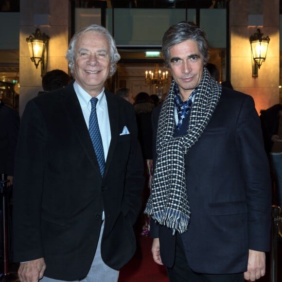 Exclusif  Jean-Gabriel Mitterrand et Gustavo Urruty - Soirée d'inauguration du Café Pouchkine au 16, place de la Madeleine dans le 8ème arrondissement à Paris le 29 novembre 2017. © Julio Piatti/Bestimage