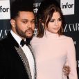 Selena Gomez et The Weeknd lors de la soirée "ICONS By C. Roitfeld" à New York le 8 septembre 2017.