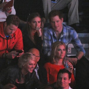 Le prince Harry et Cressida Bonas lors du WE Day à Londres le 7 mars 2014.