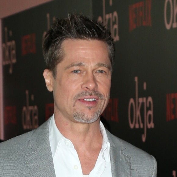 Brad Pitt arrive à la première de "Okja" à New York, le 8 juin 2017