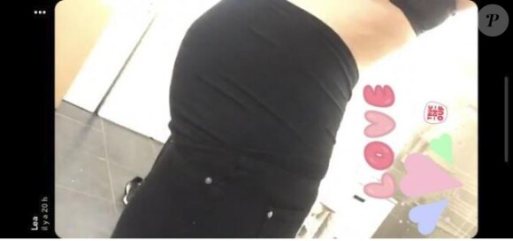 Liam de "Secret Sory" dévoile son baby bump sur Snapchat, décembre 2017