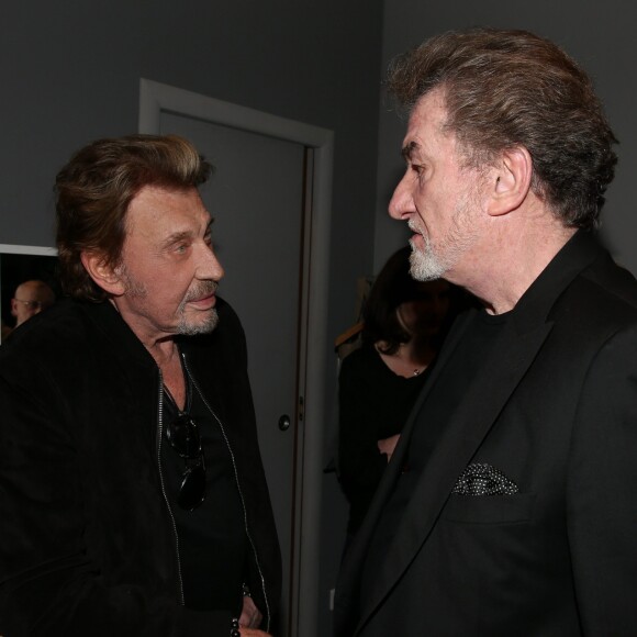 Exclusif - Johnny Hallyday et Eddy Mitchell - 01/04/2014 - Paris