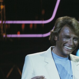Eddy MITCHELL et Johnny HALLYDAY. Le 26 avril 1982 © Bernard Leguay via Bestimage