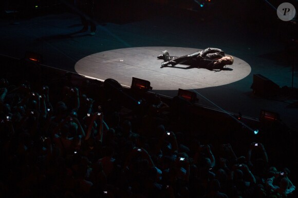 Exclusif - Premier concert de la tournée "Born Rocker Tour" de Johnny Hallyday au POPB de Bercy à Paris. Le 14 juin 2013