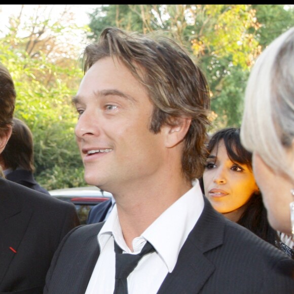 Johnny, Laeticia et David Hallyday à Paris en 2008