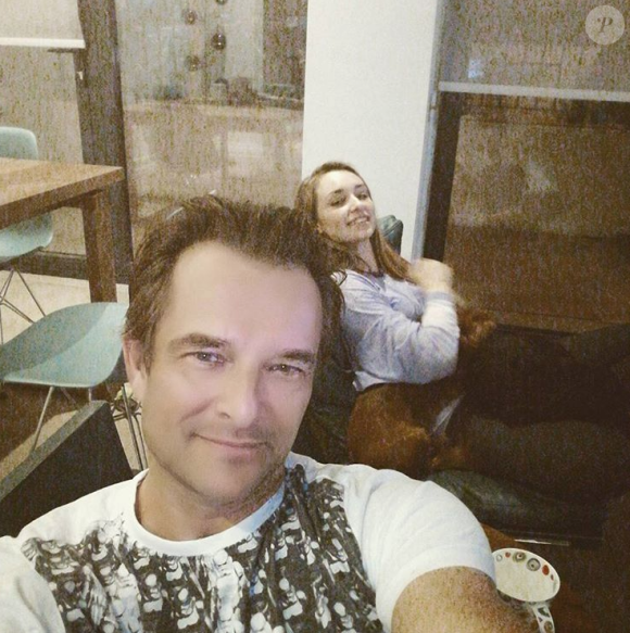 David Hallyday et sa fille Emma Smet sur une photo publiée sur Instagram le 20 février 2017