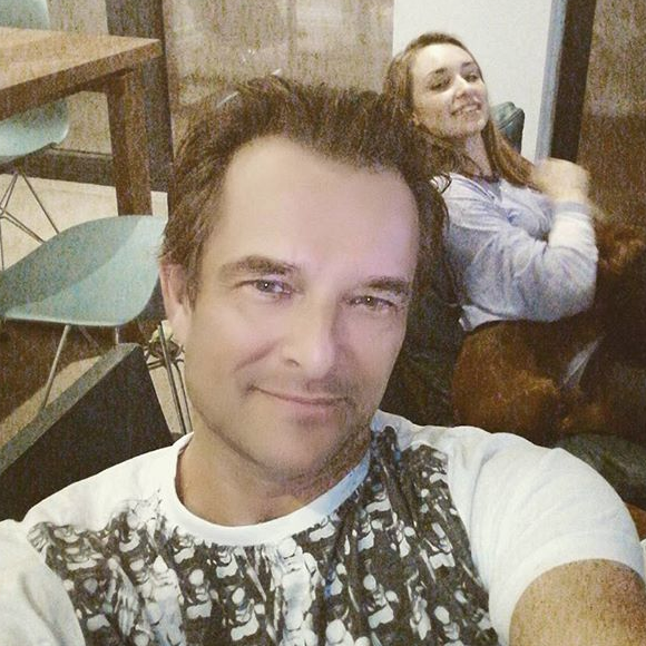David Hallyday et sa fille Emma Smet sur une photo publiée sur Instagram le 20 février 2017