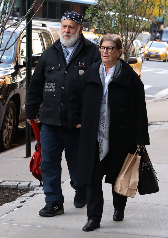 Le photographe Bruce Weber et sa femme à New York le 10 novembre 2016.