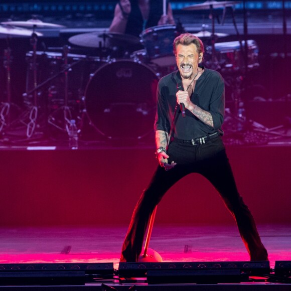 Johnny Hallyday en concert au Grand Stade Lille Métropole (Stade Pierre Mauroy) à Lille. Les 9 et 10 octobre 2015 © Cyril Moreau / Bestimage
